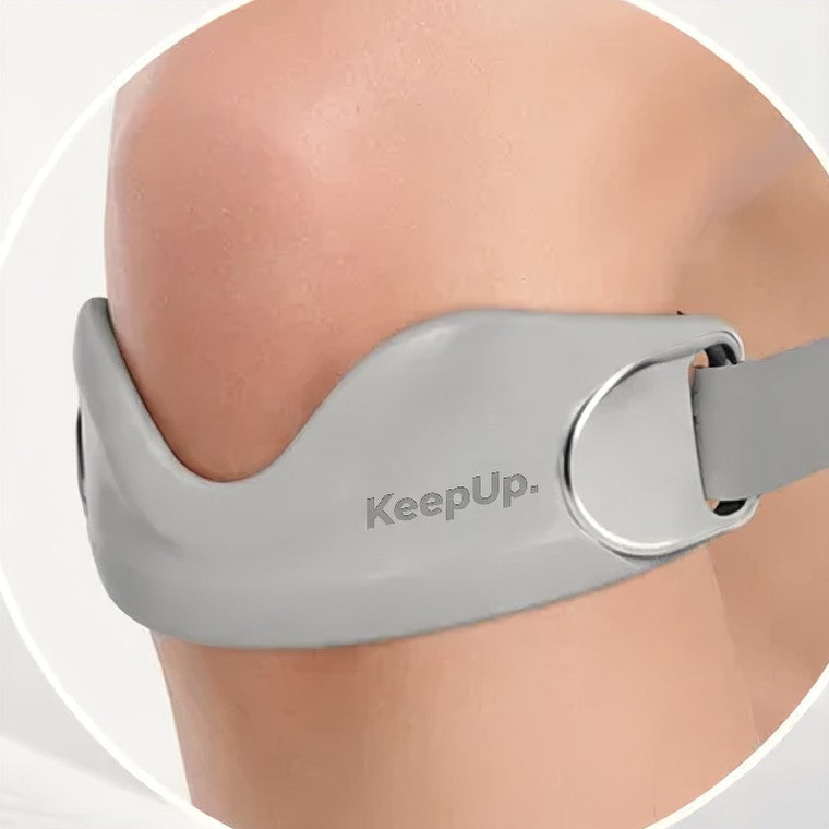 The silicone pad sitting just under the kneecap